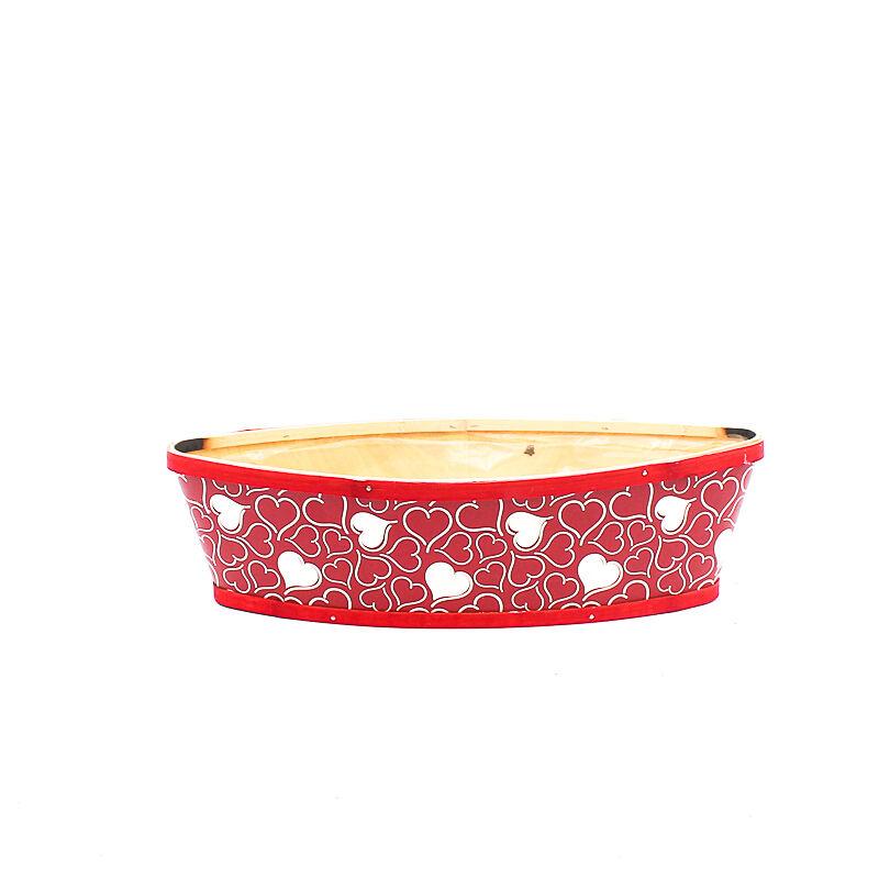 Украсна Кутија/Саксија со срциња во форма на брод