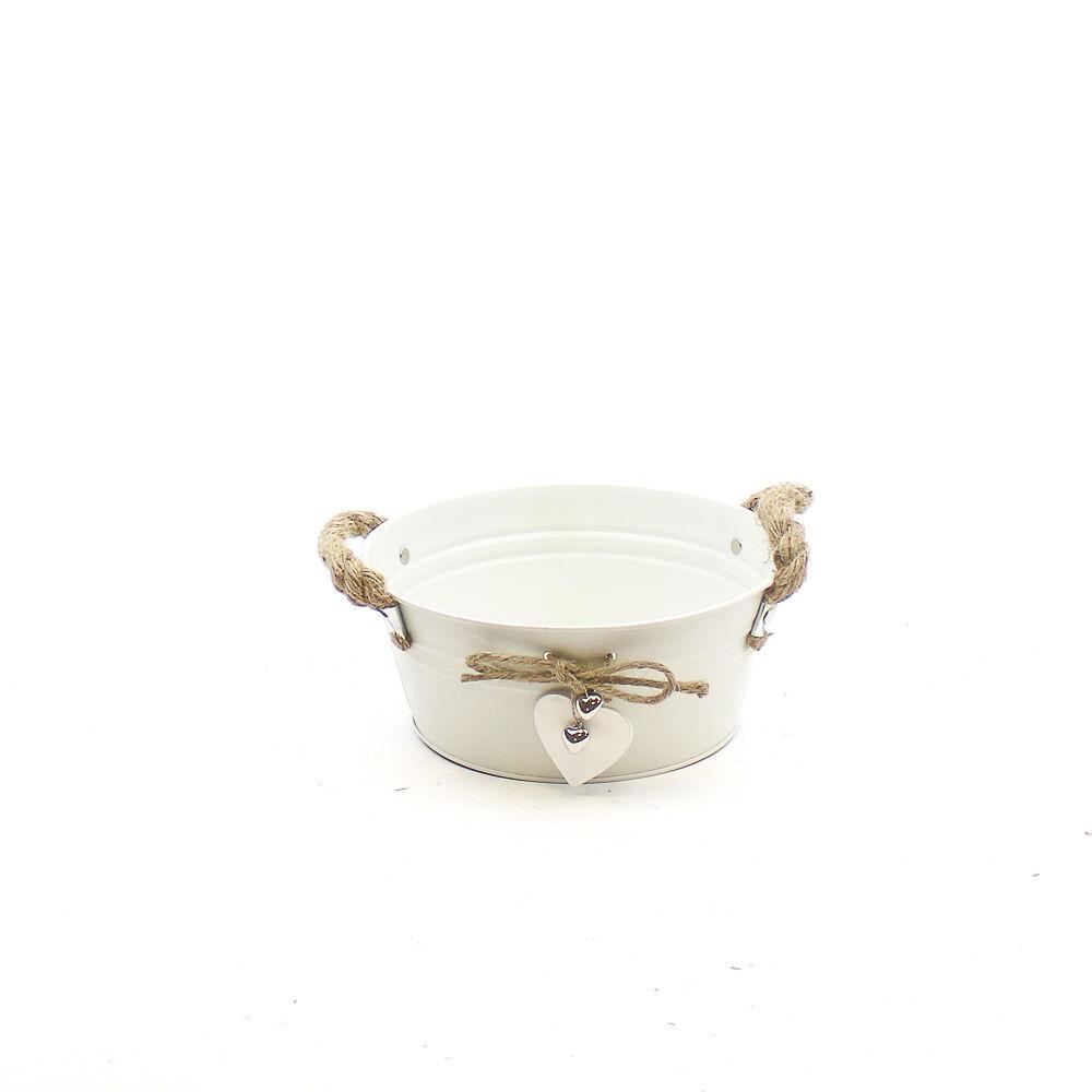 Украсна Кутија со Јута Рачки И Дрвено Срце/Саксија