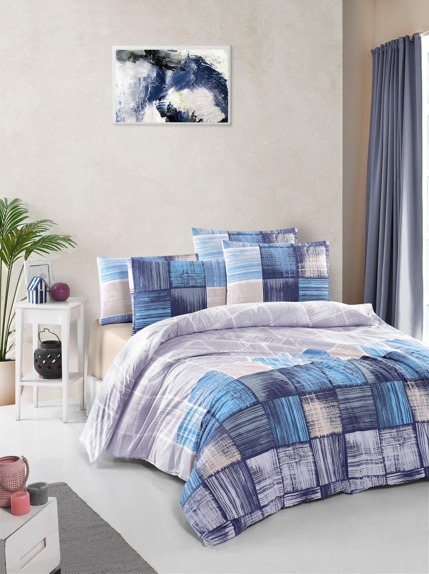 Комплет постелнина L'essentiel Maison Savina, 200x220 cm, 240x260 cm, Шарена