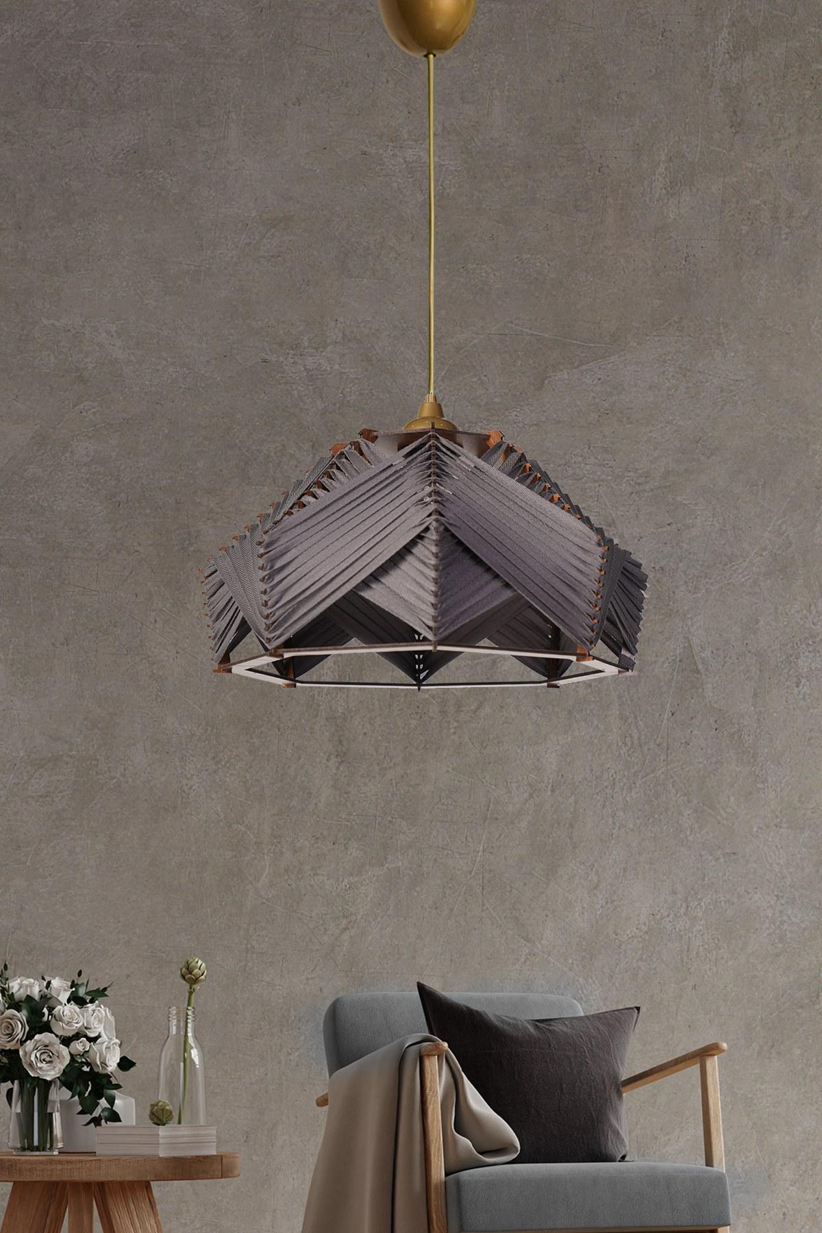 Opviq Luster YL236, 20 см, 35 ​​см, E27, 60 см кабел, сив