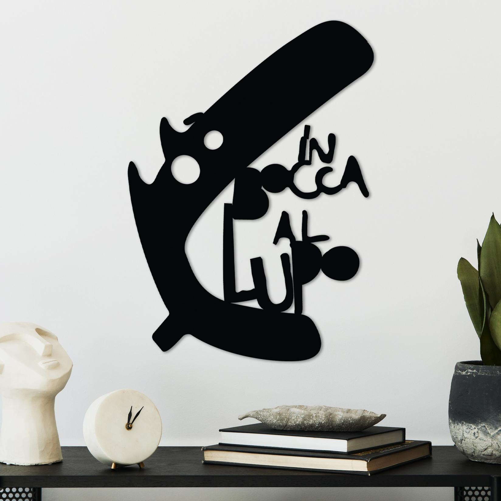 Wallity декорација за dzид Lupo 3, 40x56 см, 1,5 мм, црна