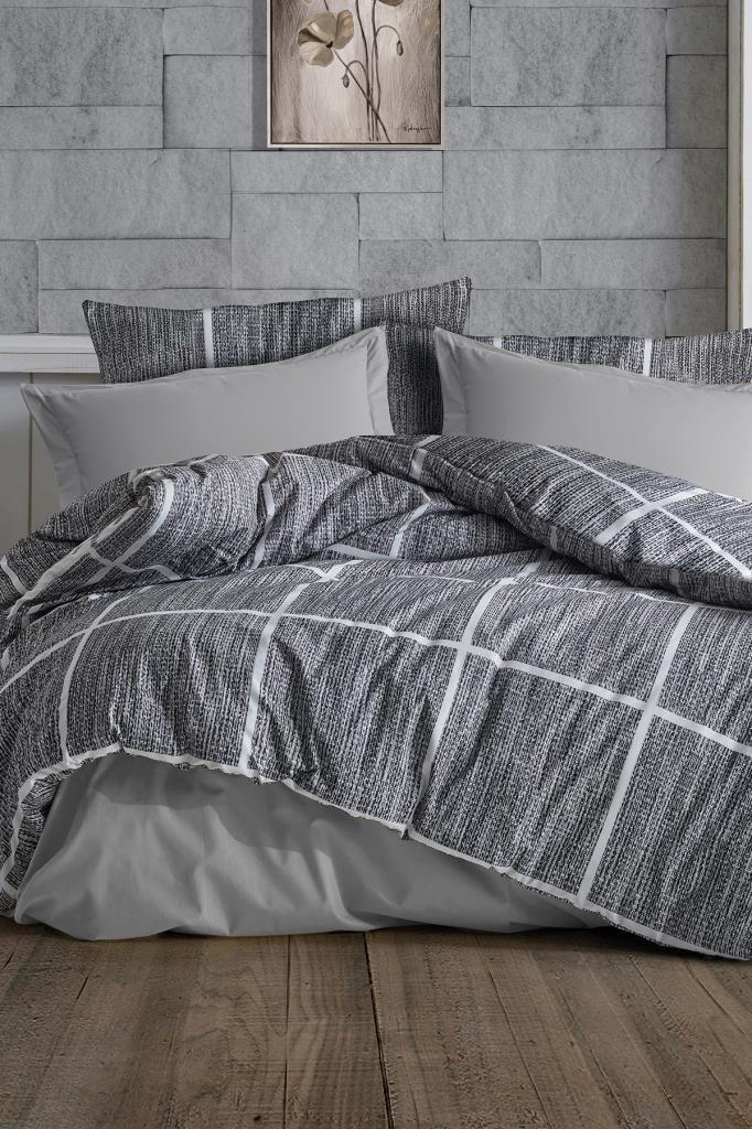 Комплет постелнина L'essentiel Maison Rian, 195x220 cm, 200x240 cm, сива боја