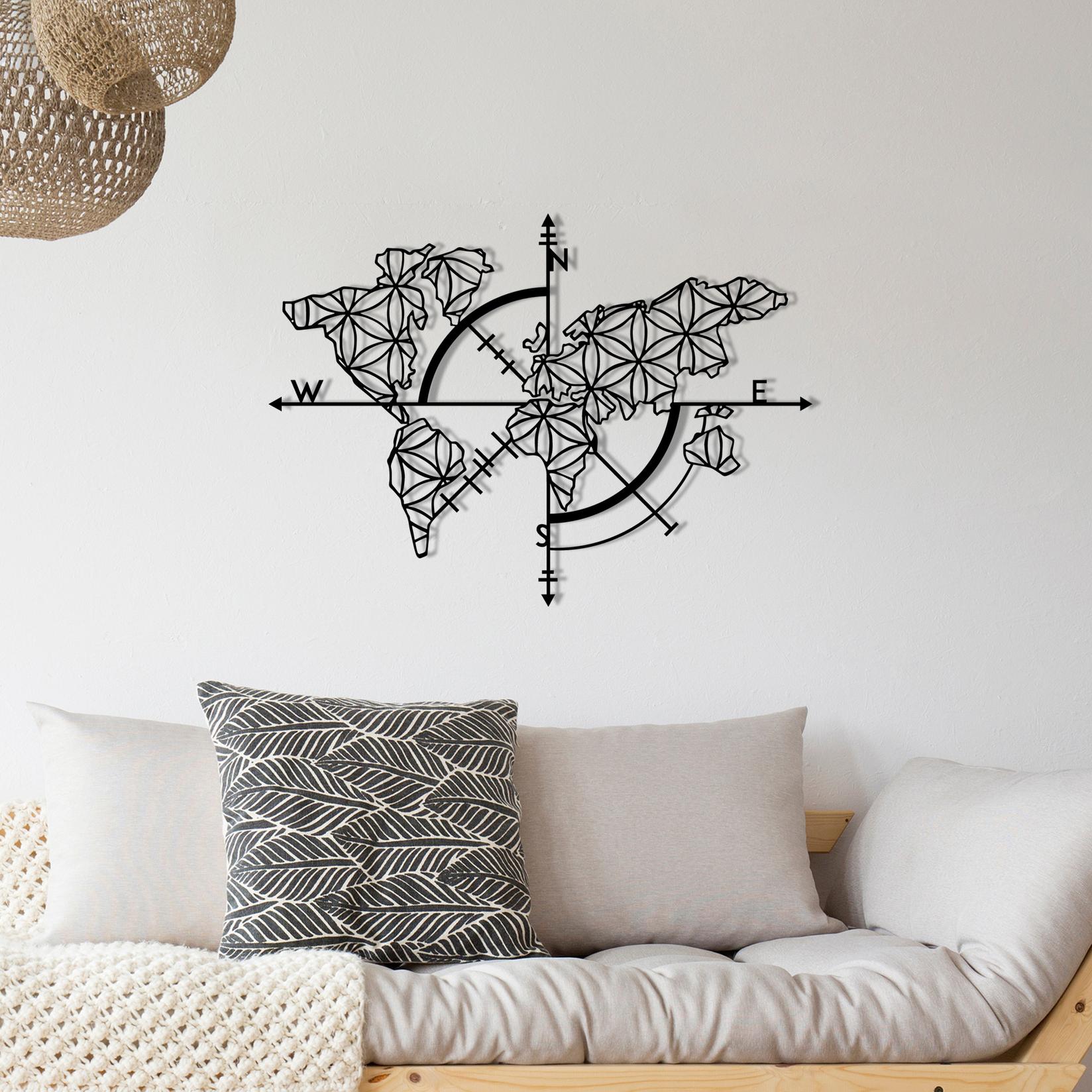 Wallity декорација за dzид Ritorno, 97x70 см, 1,2 мм, црна