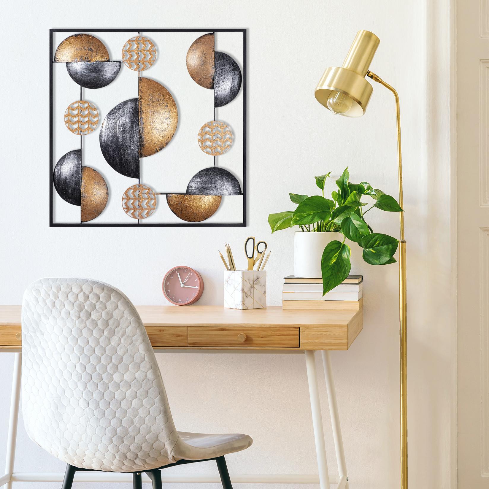 Wallity dzидна декорација Метал Арт Мојот свет, 55x55x5 см, шарена