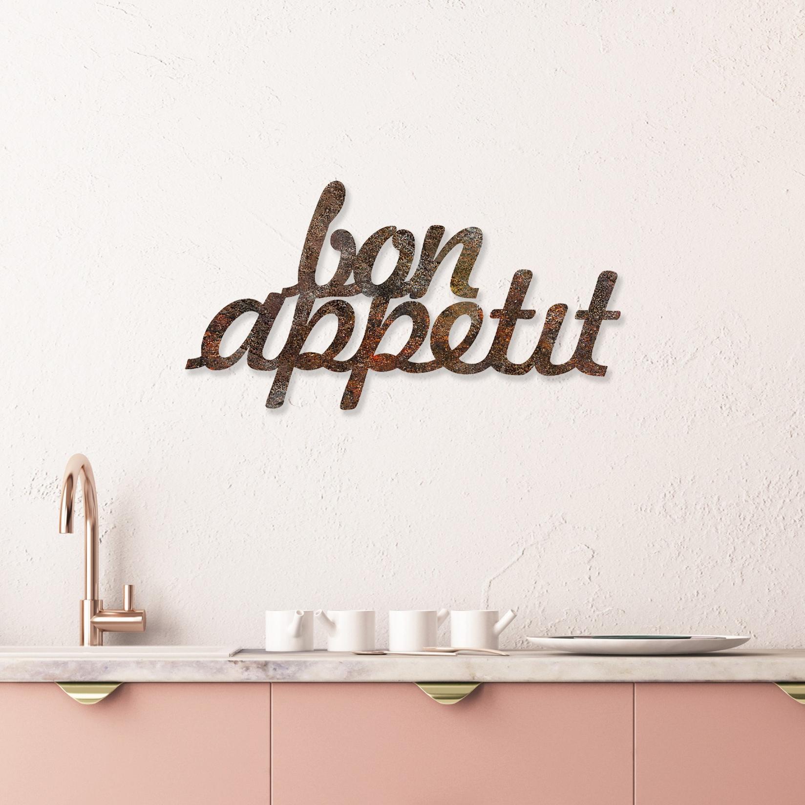 Wallity декорација за dzид „Расти Бон Апетит", 30x50 см, кафеава