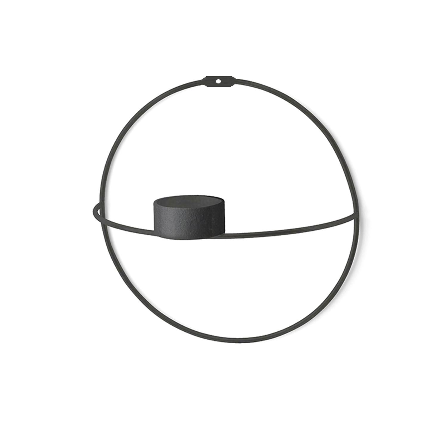 Wallity Комплет декорации за dzид WR018, 2 парчиња 21x21x13 см, црна