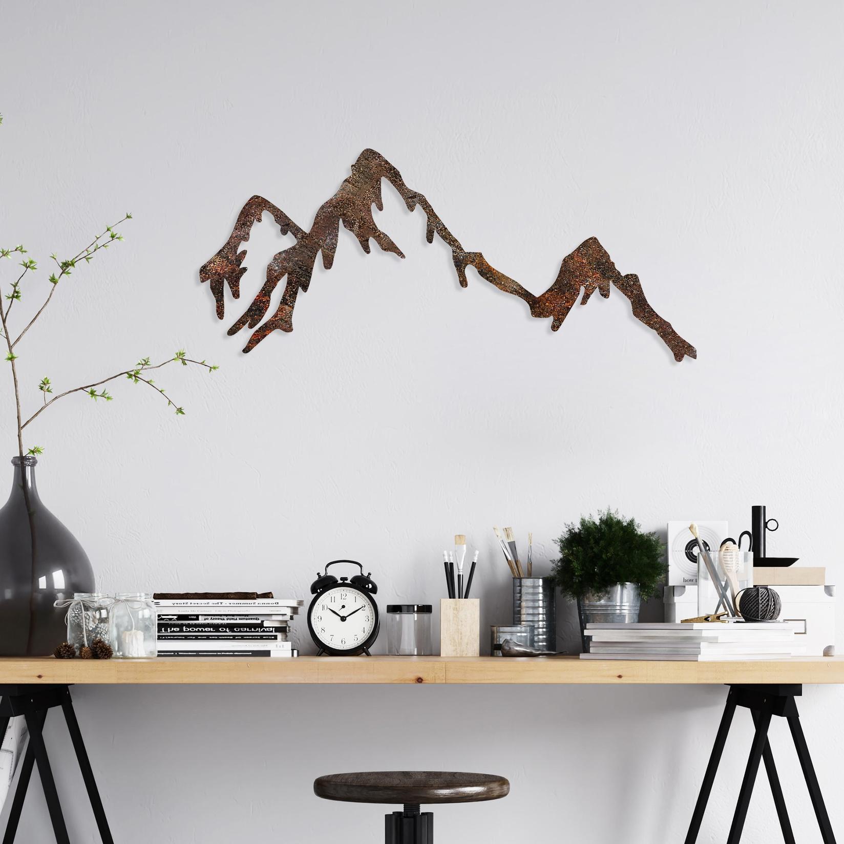 Wallity декорација за dzид „Расти Маунтин", 45x70 см, 1,5 мм, кафеава