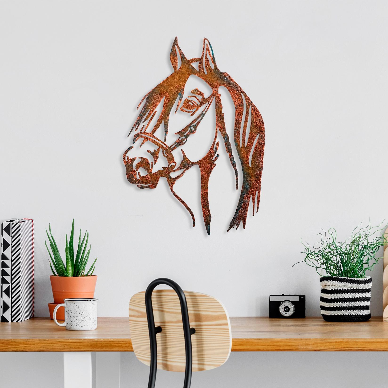 Wallity dzидна декорација Horse-1, 38x53 см, бакарни бои