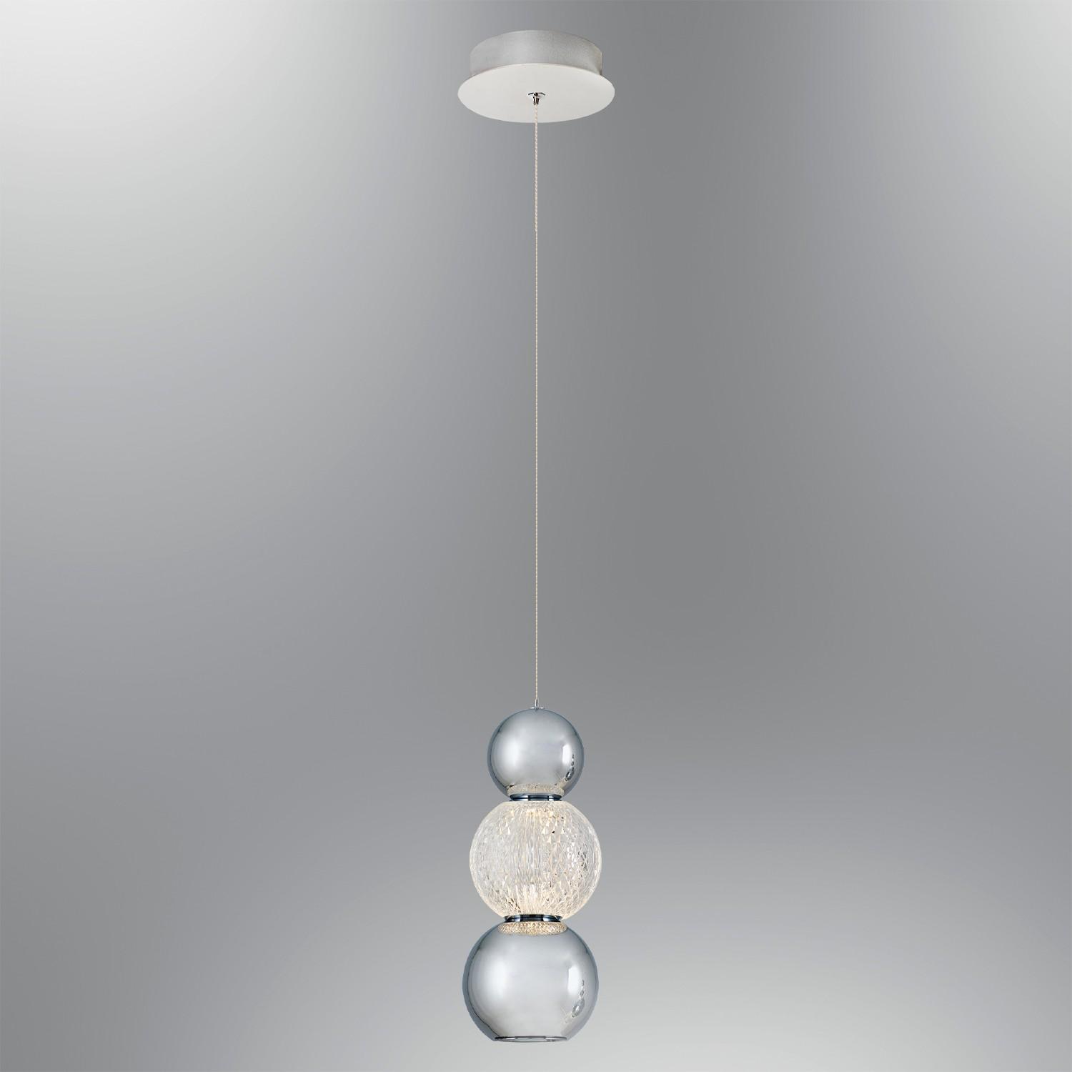 Opviq Luster L1402, 120 см, 12 см 1x5W, LED, 3000K, Сребрена