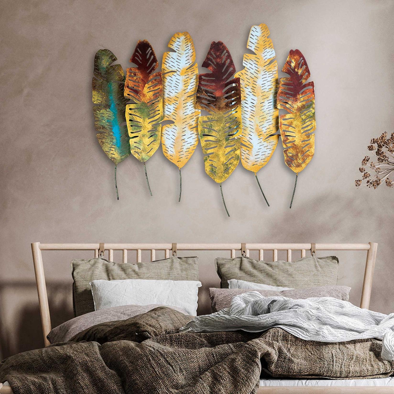 Wallity декорација за dzид Листови v11, 107x88 см, шарени