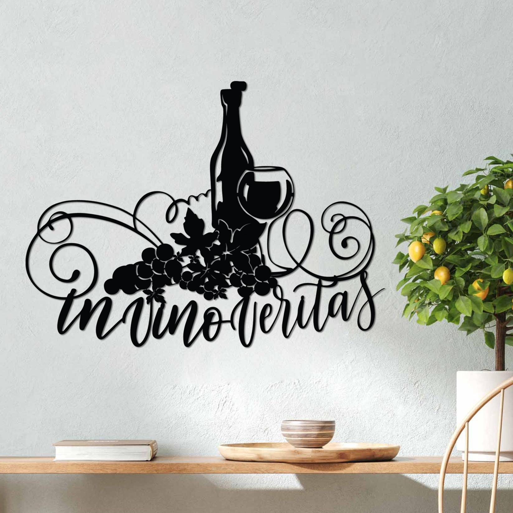 Wallity декорација за dzид Veritas 3, 56x42 см, 1,5 мм, црна