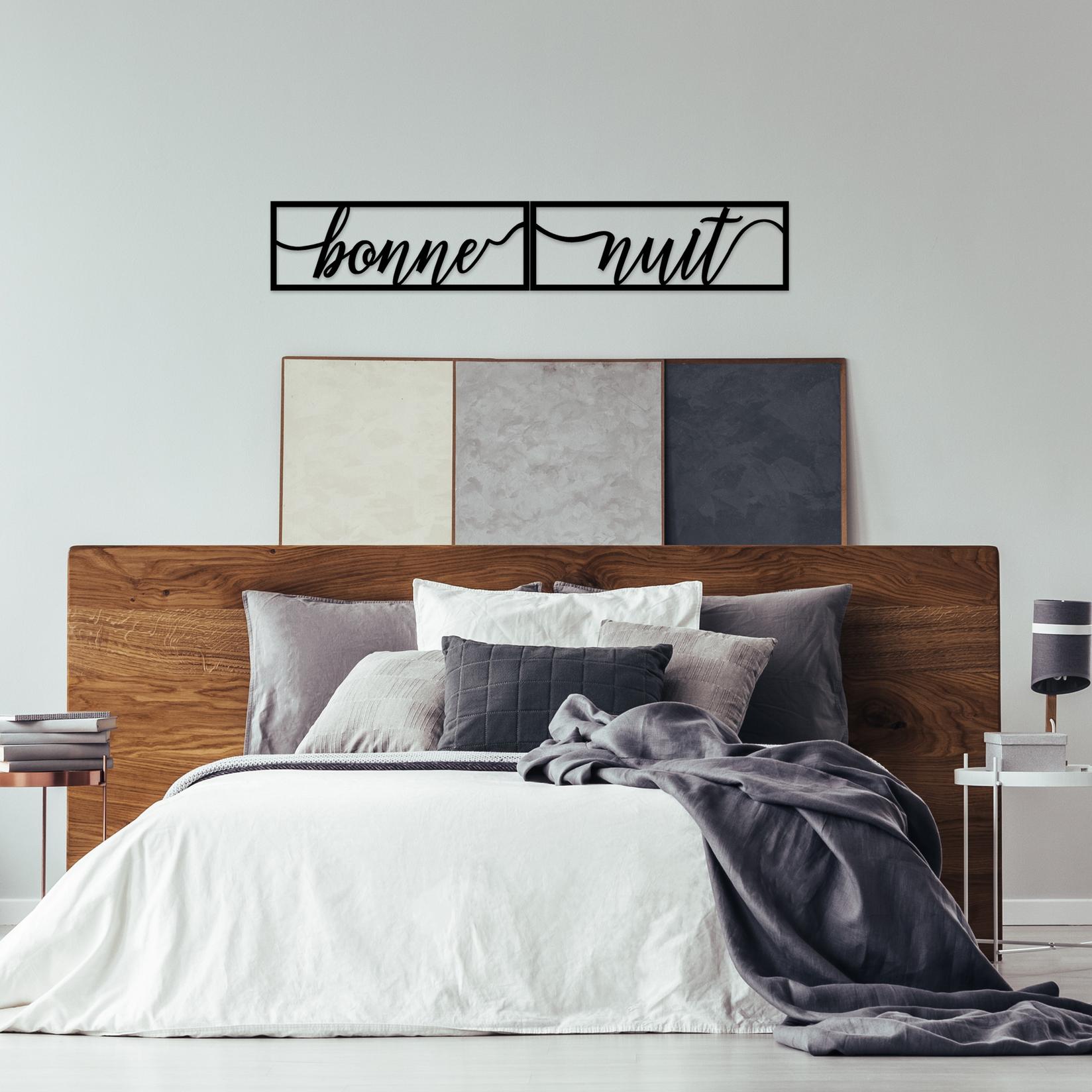 Wallity декорација за dzид Bonne Nuit 1, 90x15 см, 1,5 мм, црна