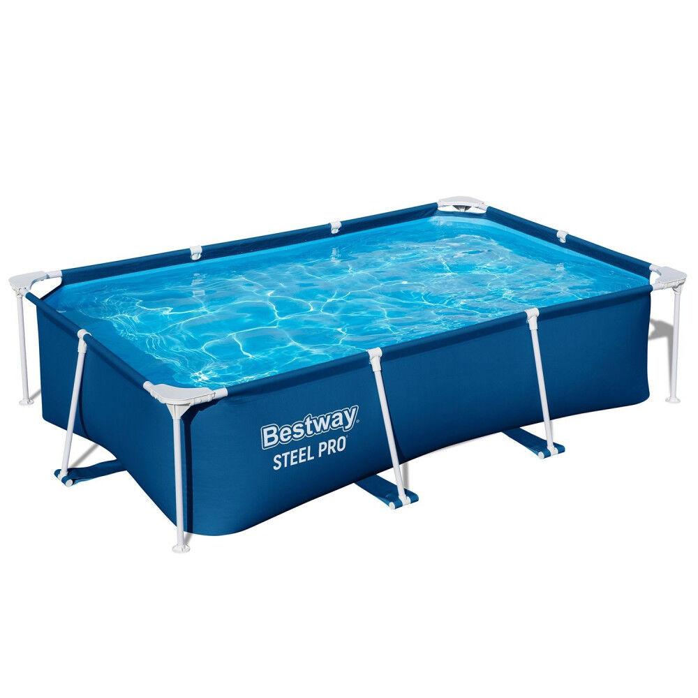 BESTWAY Монтажен Базен Со Метална Рамка, 2.59m x 1.70m x 61cm