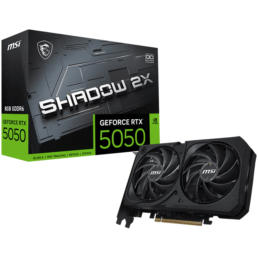 Графичка картичка MSI GeForce RTX 5050 Shadow 2X OC, 8GB, GDDR6