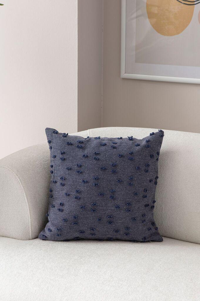 Аберто Дизајн Декоративна перница Тафет, 43x43 см, Сина