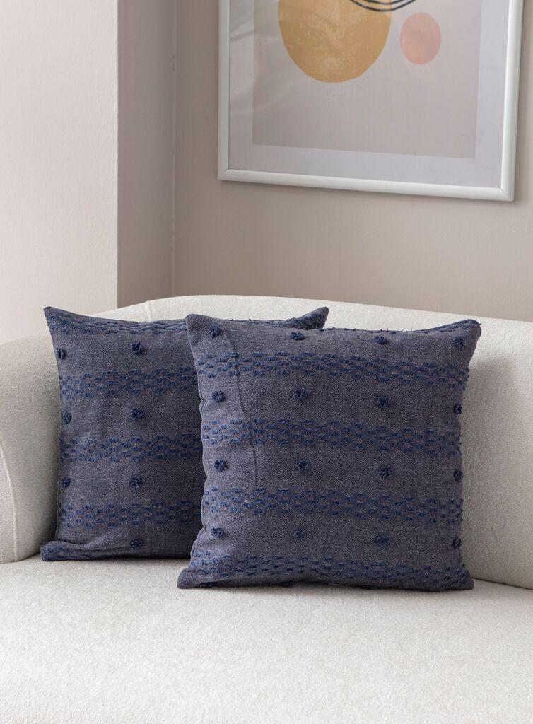 Комплет декоративни навлаки за перници Aberto Design, 43x43 см, 2 парчиња, сина