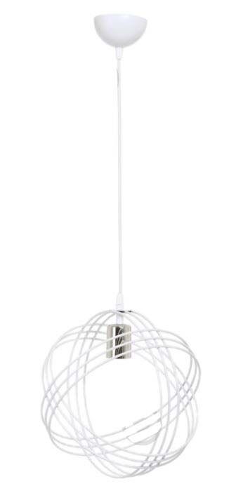 Alfa Electric Единечен висечки лустер Е27 Бел-жичан