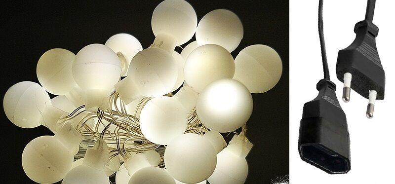 Alfa Electric Новогодишни ЛЕД сијалички, топчиња, ладно бело 10м