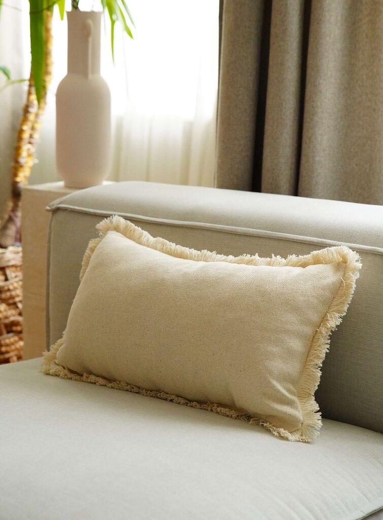 Декоративна навлака за перница Aberto Design KET006, 30x50 см, беж