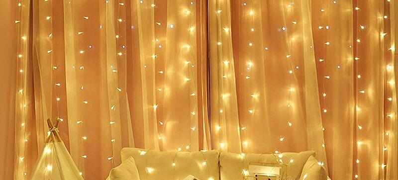 Alfa Electric ЛЕД новогодишни сијалички-завеса 3mx2m- ТОПЛО БЕЛА