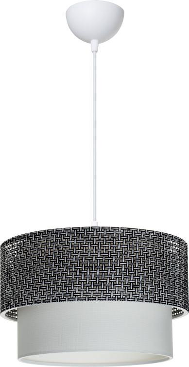 Alfa Electric Единечен висечки лустер Е27- бел со сиво