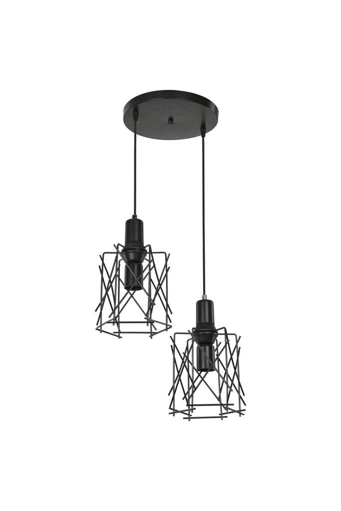 Alfa Electric Висечки лустер  2x Е27- црн