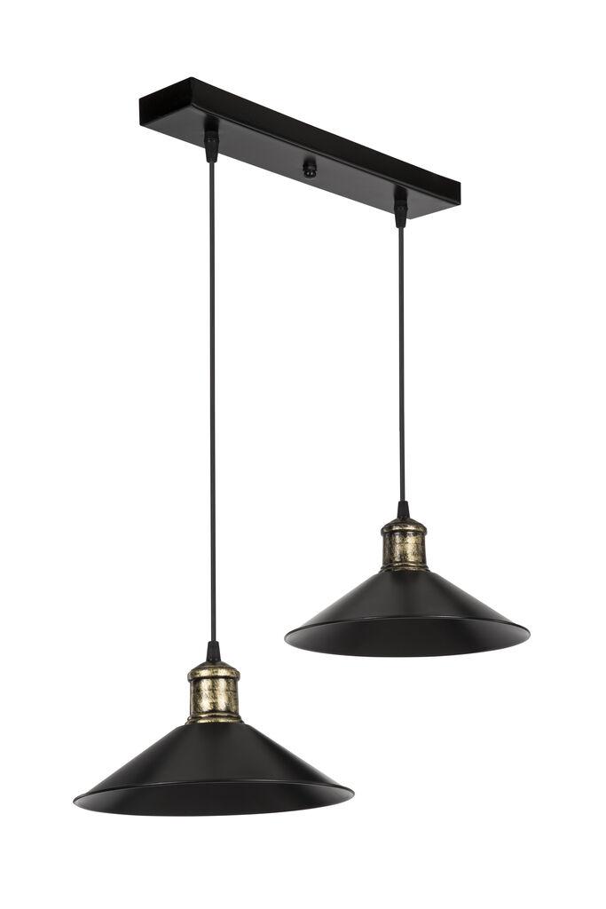 Alfa Electric Висечки лустер 2x Е27- црн