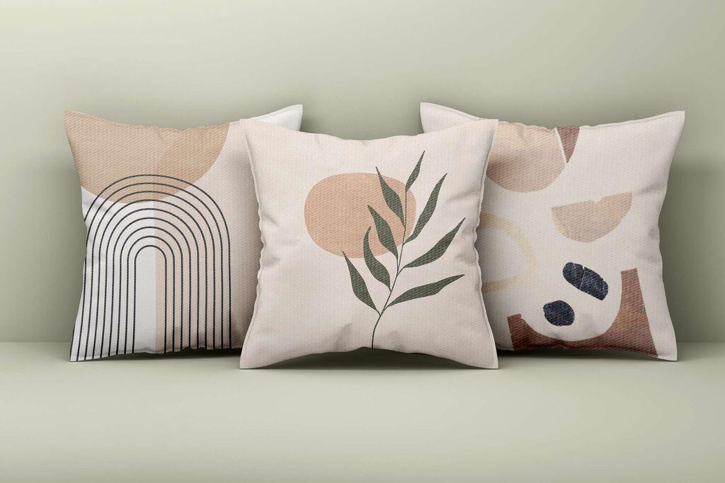 Комплет декоративни навлаки за перници Aberto Design Asr_plw25-52, 43x43 см, 3 парчиња, шарени