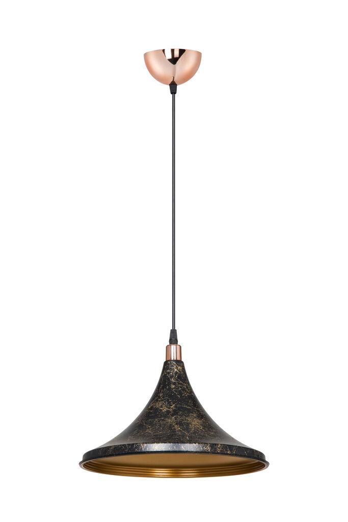 Alfa Electric Единечен висечки лустер  Е27- црн, златно