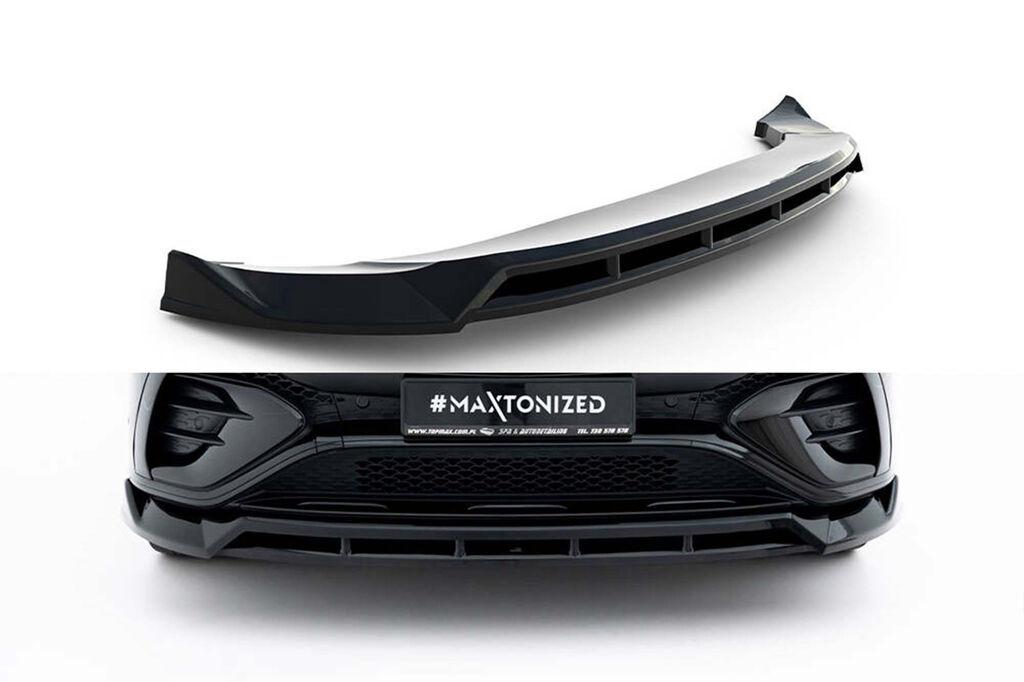 MAXTON DESIGN Спојлер за преден браник на Mercedes AMG GLE 53, AMG-Line SUV W167, Coupe C167 по 2023 година, црн лак