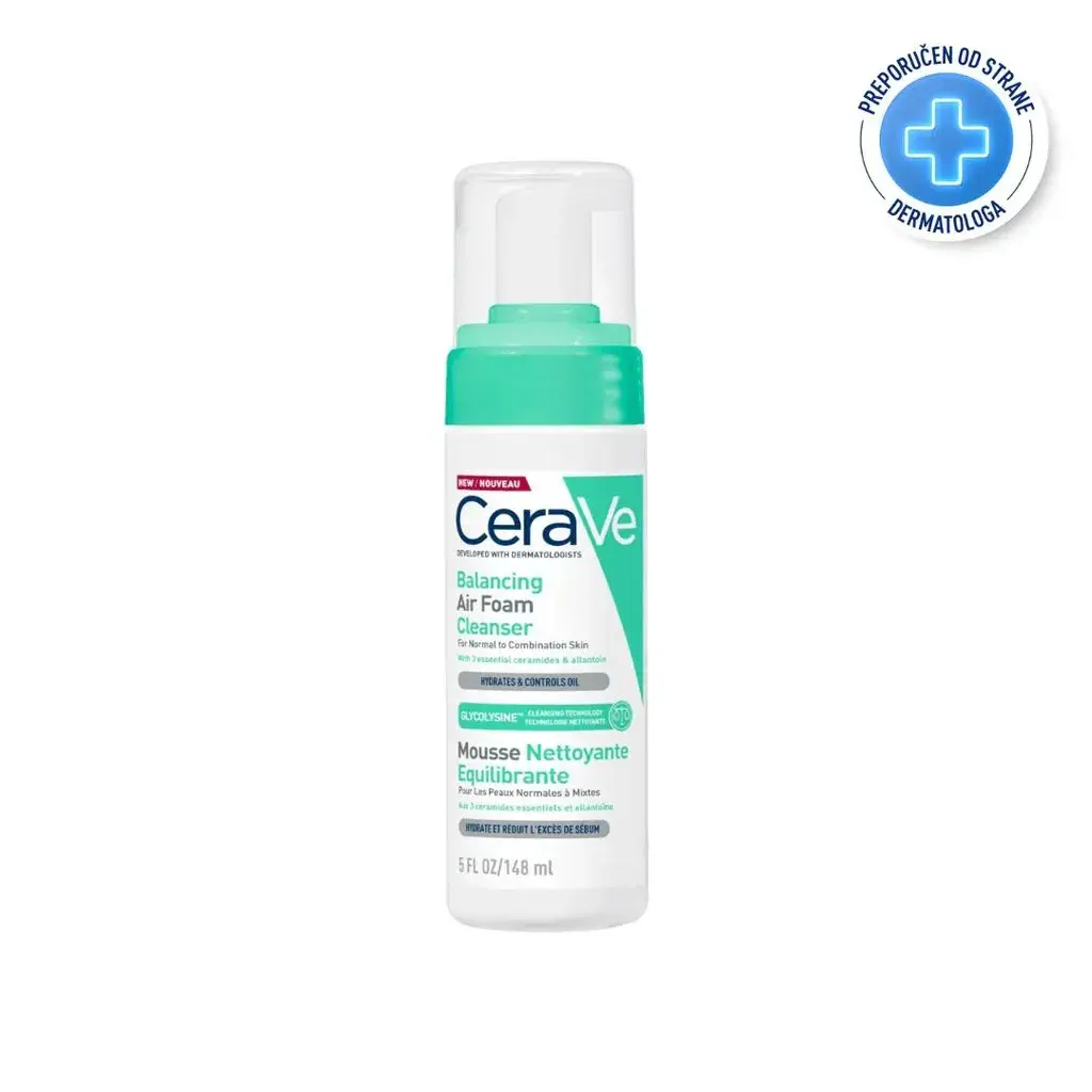CeraVe Пена за чистење лице Balancing Air, 148 ml