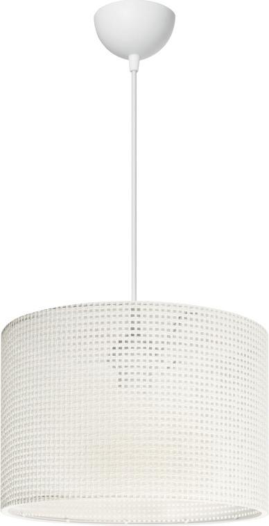 Alfa Electric Единечен висечки лустер Е27- плетен бел
