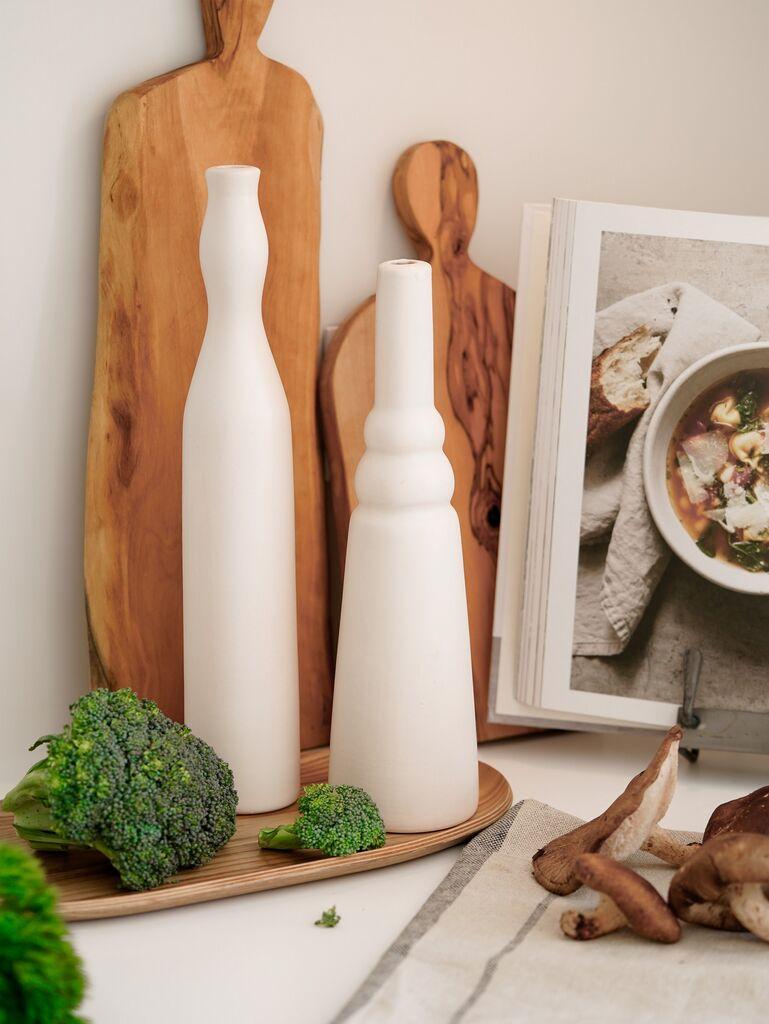 Комплет вазни Aberto Design BSS030, 2 парчиња, бели