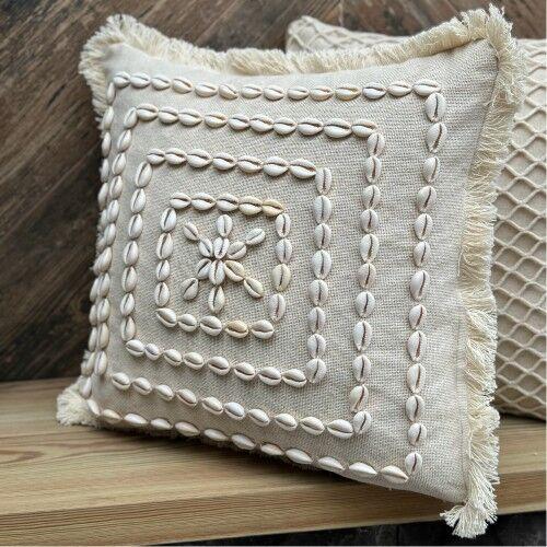 Декоративна навлака за перница Aberto Design Den002, 43x43 см, беж