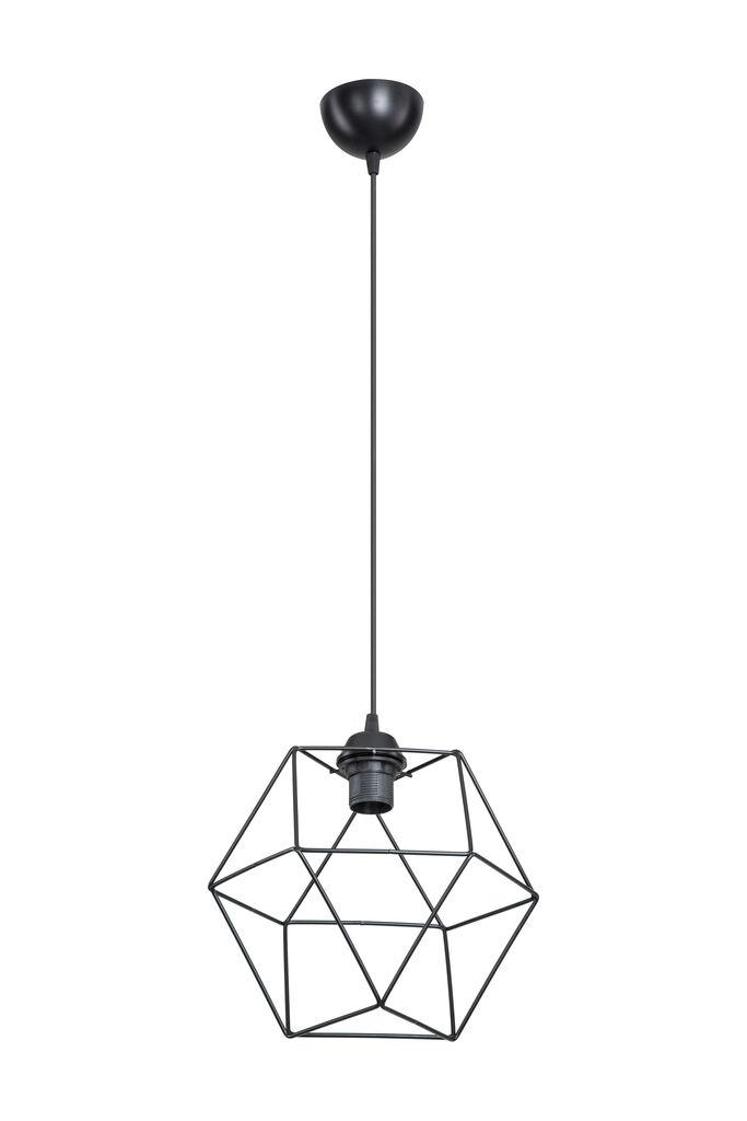 Alfa Electric Единечен висечки лустер Е27 црн- жичан