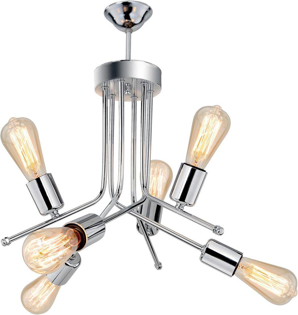 Alfa Electric Висечки лустер 6x E27 - Хром