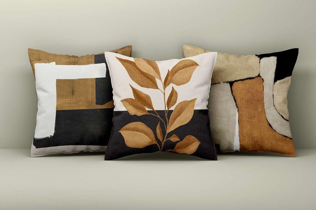 Комплет декоративни навлаки за перници Aberto Design Asr_plw25-55, 43x43 см, 3 парчиња, шарени