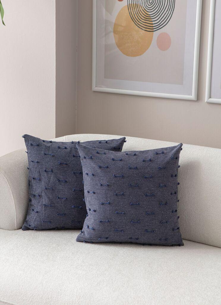 Комплет декоративни навлаки за перници Aberto Design, 43x43 см, 2 парчиња, сина