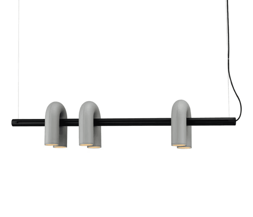 LUXEN Висечка Светилка Eclipse LED 6x7W 3000K Сива 52060