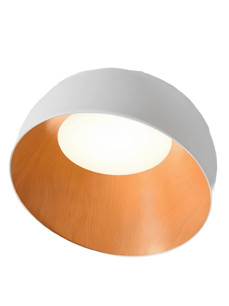 LUXEN Плафонска Светилка Mezzia LED 36W 3000K Бела и Дрво Ф52 52066