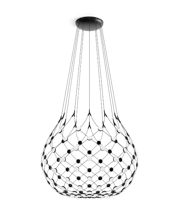 LUXEN Висечка Светилка Mesh LED 84x3W 3000K Црна Ф85 52016