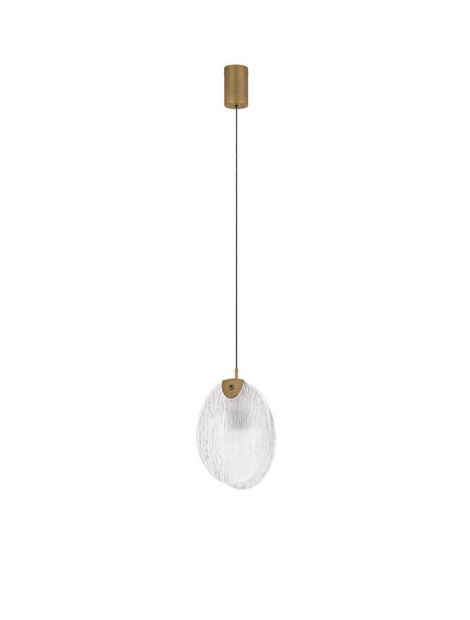 NOVA LUCE Висечка Светилка Shelina LED 2W 3000K Antique Brass Steel & Glass 9333221