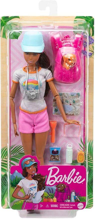 Barbie Сет Истражи ја Природата со Кукла, Кученце и 9 Додатоци