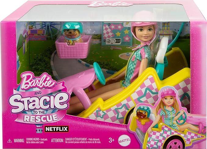 Barbie Кукла Stacie со Го-Карт Возило, Кученце и Додатоци