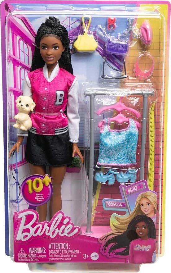 Barbie Кукла Brooklyn On-Set Stylist со 14 Додатоци и Сет за Облекување