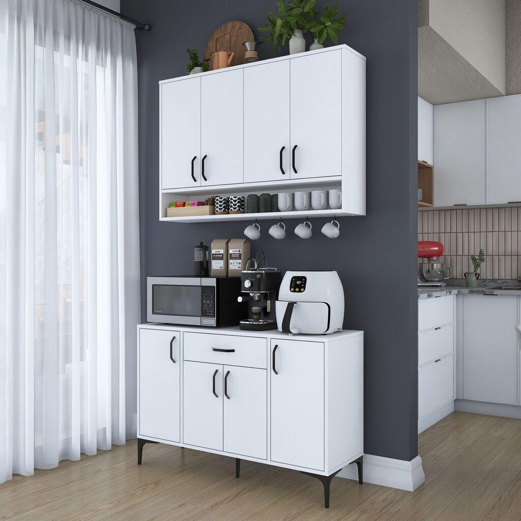 Кујнска полица Hanah Home JE205-3824, 120x160,4x40 см, бела