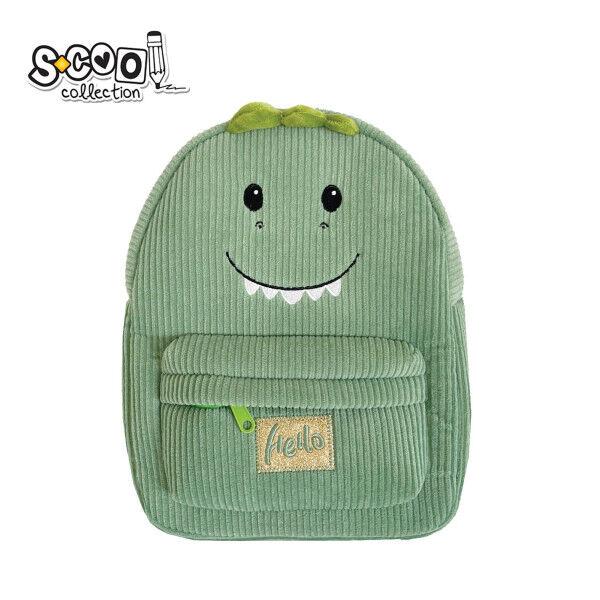 Претшколски Ранец Baby Animals – Кадифен, Со Преден Џеб, Обложени Ремени, Удобен, Зелен