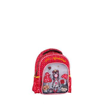 Ранец Мал Gorjuss – 2 Прегради, 2 Странични Џеба, Појачани Ремени, Полиестер 600D, Лого Santoro, Црна