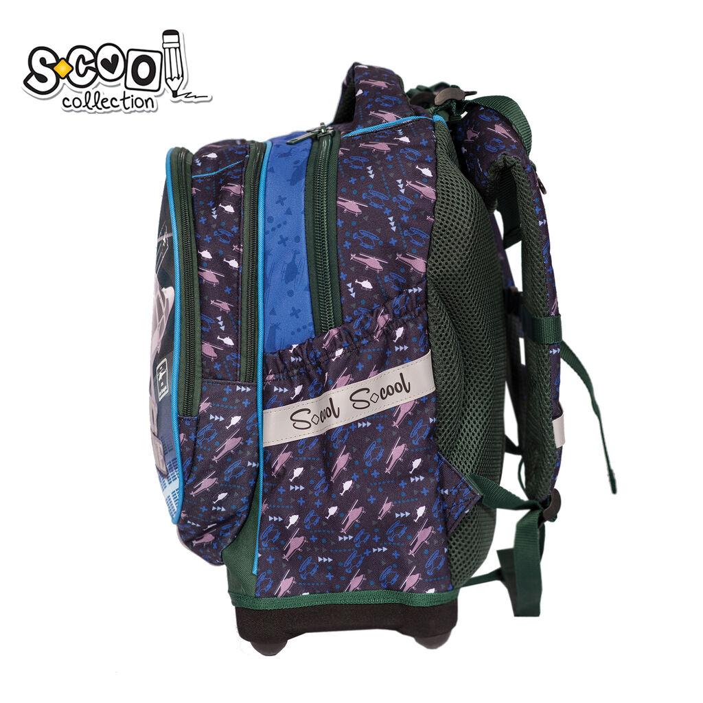 Школски Анатомски Ранец Со ПВЦ Обработка – Ергономски, Издржлив, Со Лаптоп Преграда, Црн