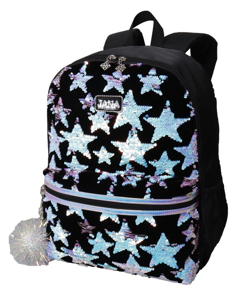 Ранец – Полиестер, Голем Капацитет, Засилен Грб, Димензии 40.5×28.5×17.5 cm, Црна